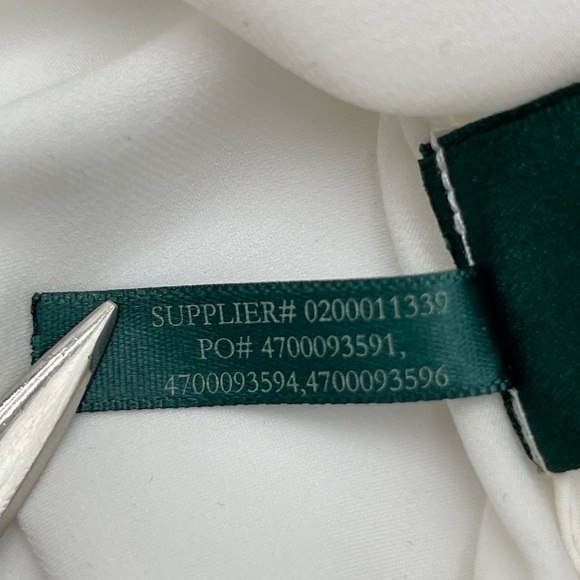 Ralph Lauren Women Blouse Long Sleeve Lace Front Size XL Polyester Cream Color - Picture 9 of 12